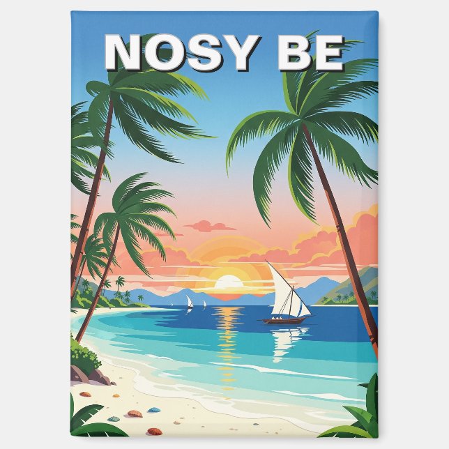 Madagaskar Nosy Be Travel Magnet (Vorderseite)