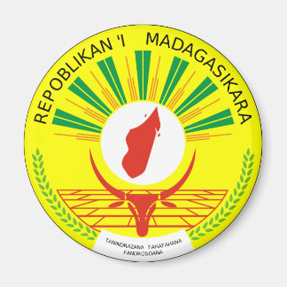 Madagaskar-Offizielle Wappen-Heraldry-Symbol Magnet