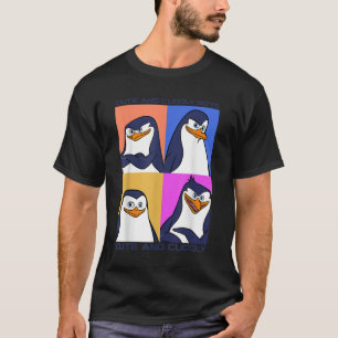 Madagaskar-Pinguine, Niedlich und knuddelig Text-P T-Shirt