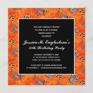 Madagaskar Ring Tegelschwanz Lemur Nature Lover Ge Einladung