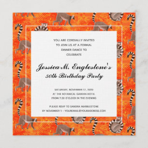 Madagaskar Ring Tegelschwanz Lemur Nature Lover Ge Einladung