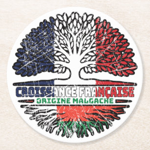 Madagaskar Runder Pappuntersetzer