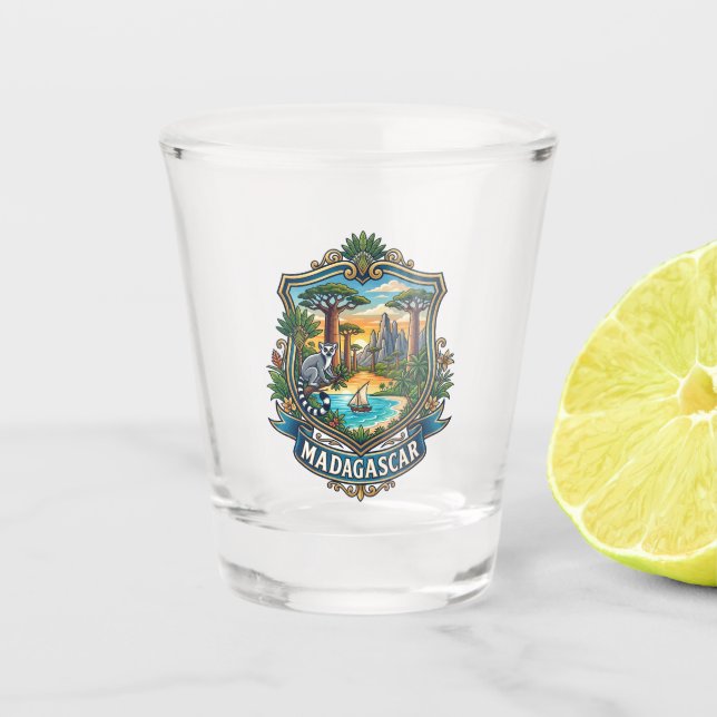 Madagaskar Schnapsglas (Vorderseite)