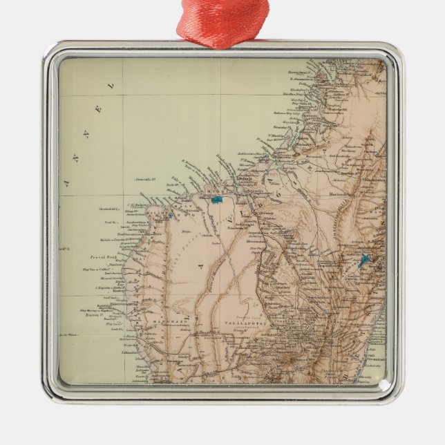 Madagaskar Silbernes Ornament (Vorne)