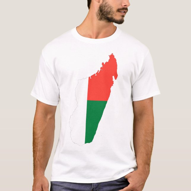 Madagaskar T-Shirt für die Flagge von Männern (Vorderseite)