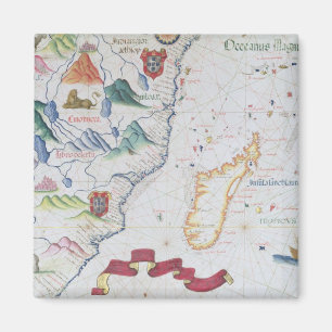 Madagaskar und afrikanische Ostküstenlinie Magnet