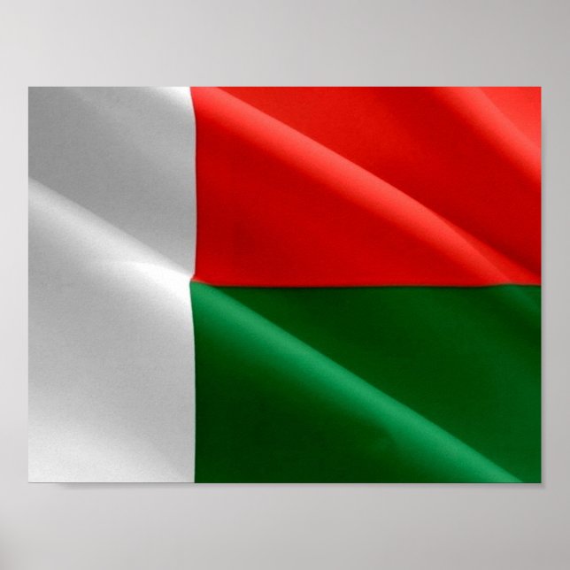 Madagaskar - Waving Flag - Poster (Vorne)