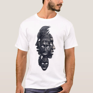 Madagassisches Ahnenmasken-Stammesgeist-T-Shirt T-Shirt