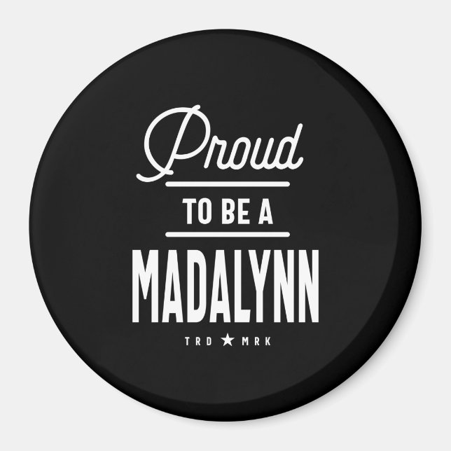 Madalynn Personalisiert Name Geburtstagsgeschenk Magnet (Vorne)