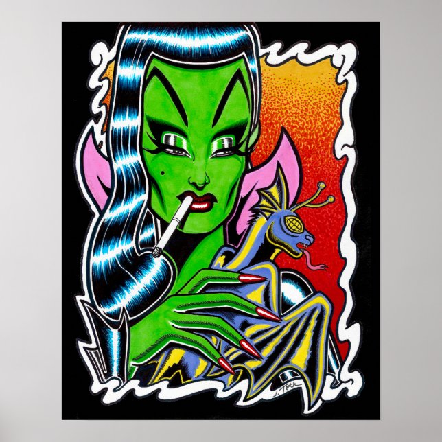 Madam Mars ist erfreut Poster (Vorne)