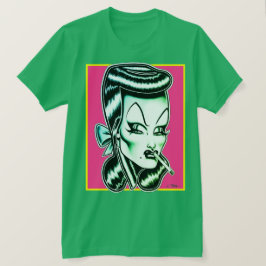 Madam Mars™/Kosmisches Farben/Grün T-Shirt