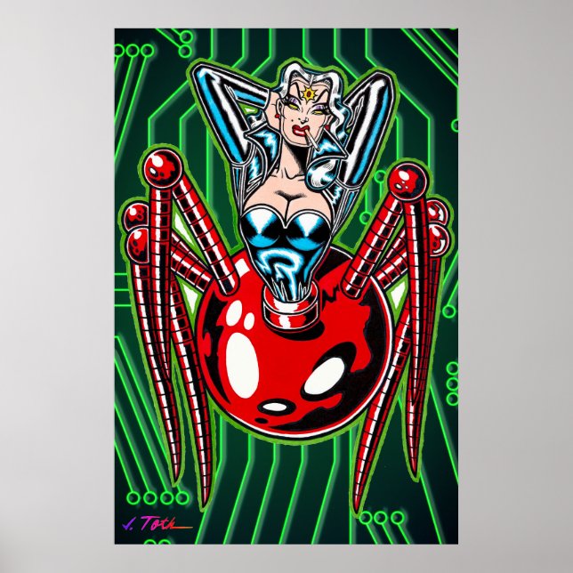 Madam Mechanism™/Mecha Spinne  Poster (Vorne)