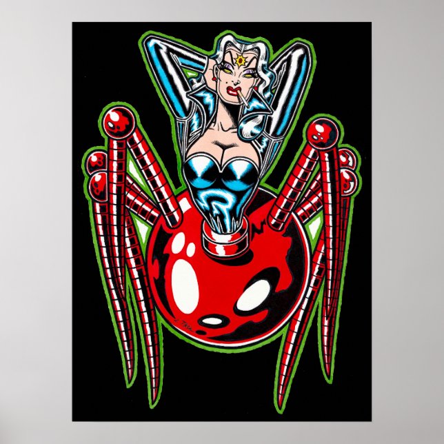 Madam Mechanism™/Mecha Spinne Poster (Vorne)