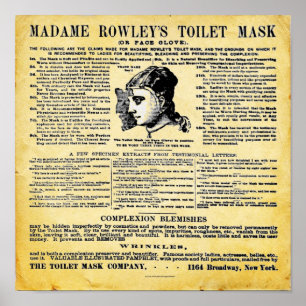 Madam Rowleys Toilettenmasken-Druck Poster