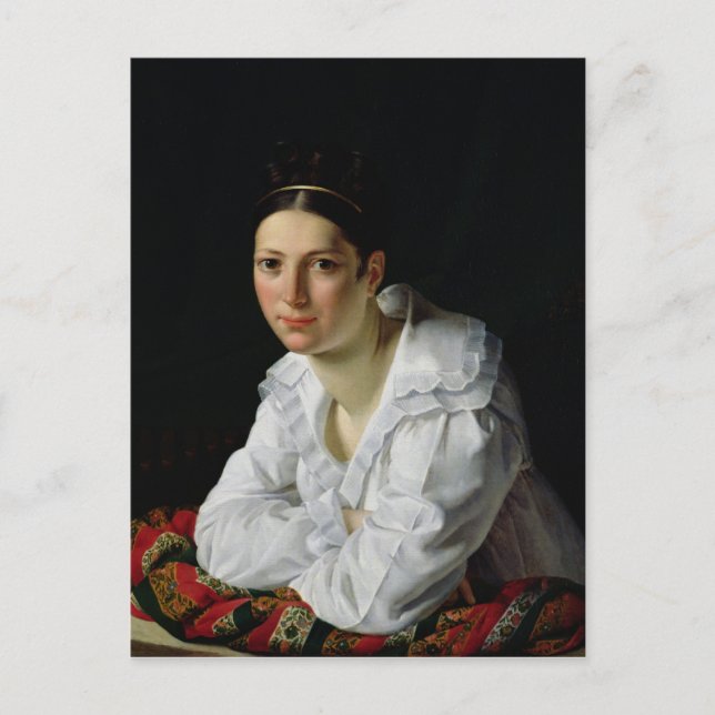 Madama Claude Marie Dubufe 1818 Postkarte (Vorderseite)