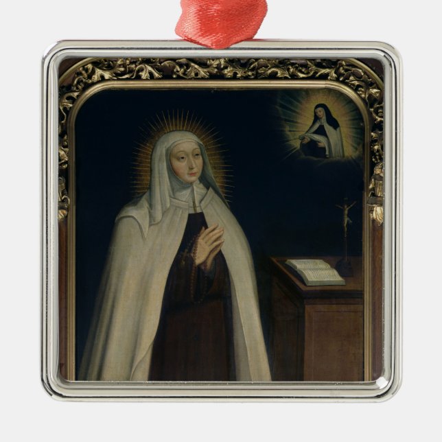 Madame Acarie bekannt als Marie de L'Incarnation Silbernes Ornament (Vorne)