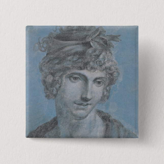 Madame Aubry Olympia der Hohlmeißel, 1784 Button (Vorderseite)