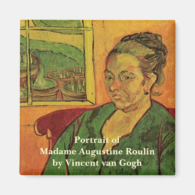 Madame Augustine Roulin von Vincent van Gogh Magnet (Vorne)