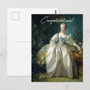 Madame Bergeret 1766 Boucher Gratulation Postkarte