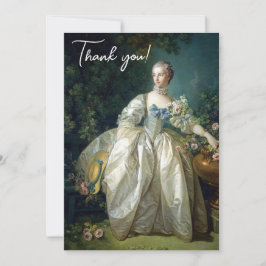Madame Bergeret 1766 Boucher Herzlichen Glückwunsc Dankeskarte