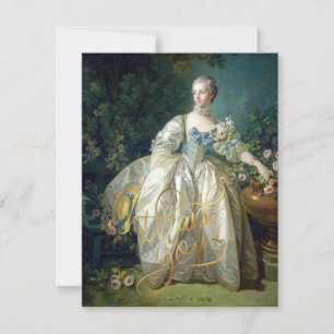 Madame Bergeret 1766 Dankeskarte