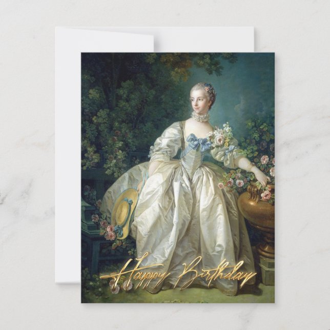 Madame Bergeret 1766 Happy Birthday (Vorderseite)