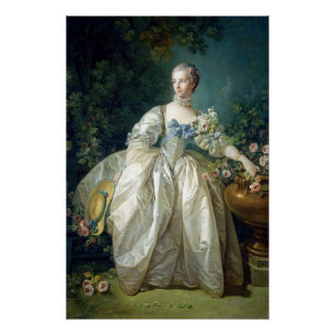 Madame Bergeret 1766 von Francois Boucher Ölfarbe Poster