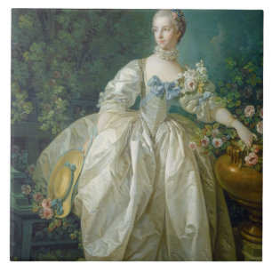 Madame Bergeret, C. 1766 (Öl auf Leinwand) Fliese
