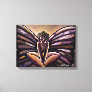 Madame Butterfly III Stretched Canvas Print Leinwanddruck