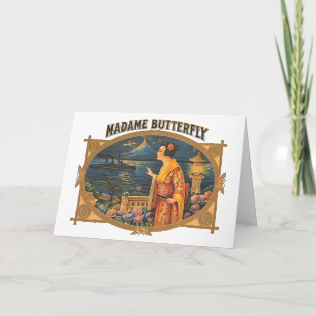 Madame Butterfly Karte (Vorderseite)