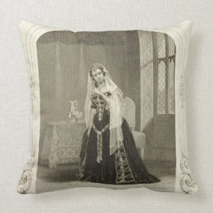 Madame Celeste als die Prinzessin Katherine, Sc Kissen
