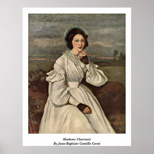 Madame Charmois By Jean-Baptiste Camille Corot Poster