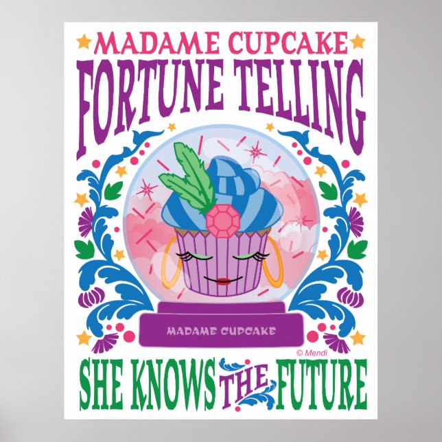 Madame Cupcake Fortune Telling Poster (Vorne)