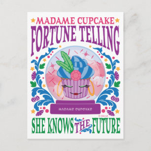 Madame Cupcake Fortune Telling Postkarte
