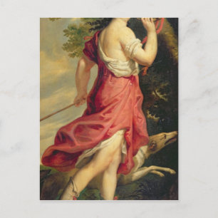 Madame de Montespan als Diana de Huntress Postkarte