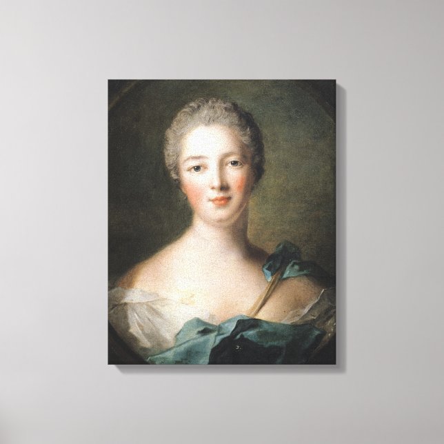 Madame de Pompadour 1748 Leinwanddruck (Vorderseite)