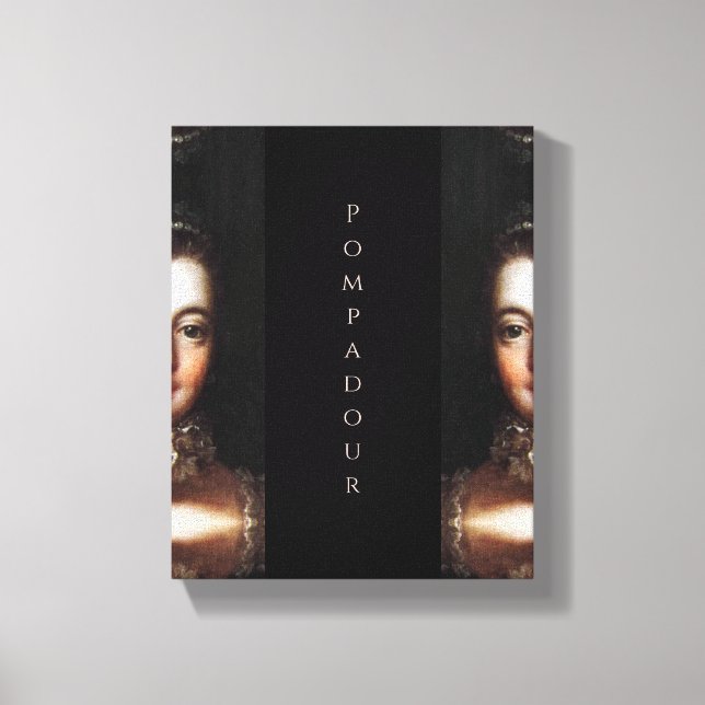 Madame de Pompadour baroque Leinwanddruck (Vorderseite)