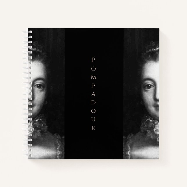 Madame de Pompadour baroque Notizbuch (Vorderseite)
