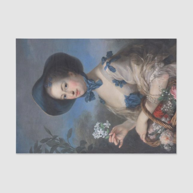 Madame de Pompadour en Belle Jardinière Seidenpapier (Vorderseite)