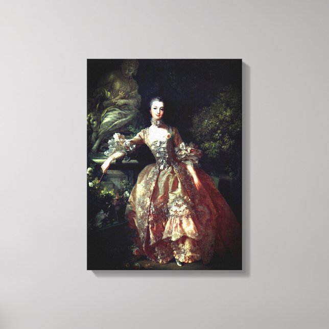 Madame de Pompadour – Francois Boucher – 1759. Leinwanddruck (Vorderseite)