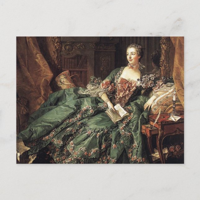 Madame de Pompadour Postkarte (Vorderseite)