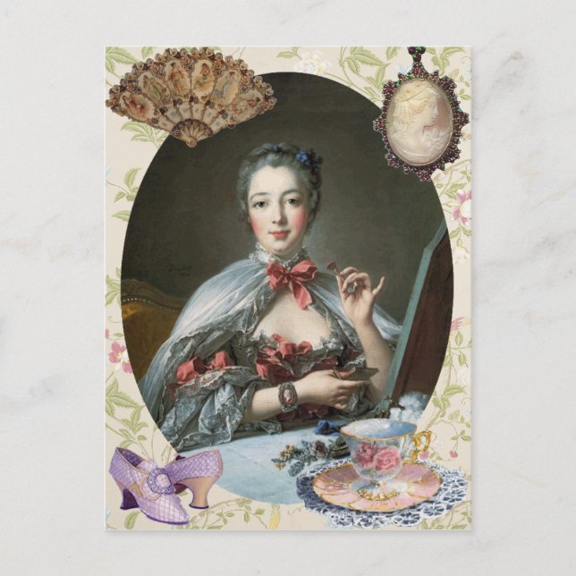 Madame de Pompadour Postkarte (Vorderseite)