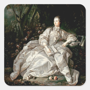 Madame de Pompadour Quadratischer Aufkleber