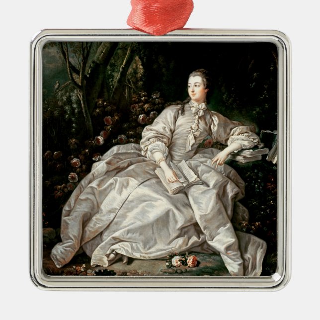 Madame de Pompadour Silbernes Ornament (Vorne)