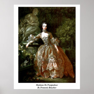 Madame de Pompadour von Francois Boucher Poster
