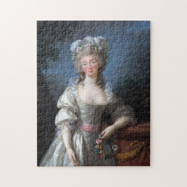 Madame du Barry 1782 von Elisabeth Brun Puzzle (Vertikal)