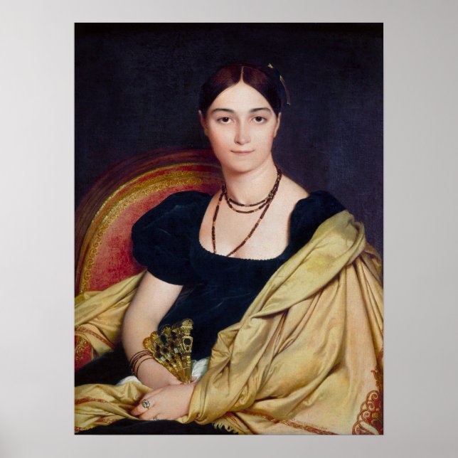 Madame Duvaucey Jean Auguste Dominique Ingres Poster (Vorne)