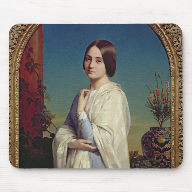 Madame Edouard Dubufe 1842 Mousepad (Vorne)