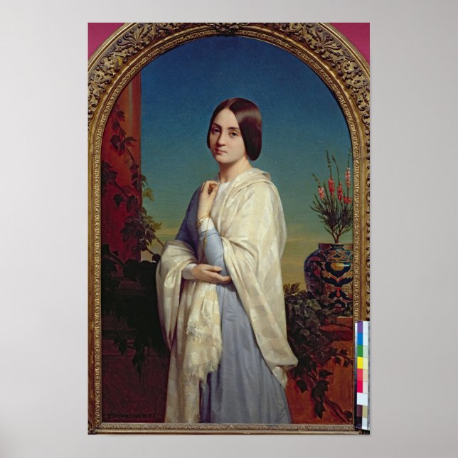 Madame Edouard Dubufe 1842 Poster (Vorne)