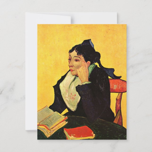 Madame Ginoux mit Büchern von Vincent van Gogh (Vorderseite)